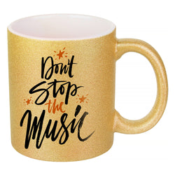 MissKraft - Sublimation - Mug en Céramique - Or Pailleté - 330 ml