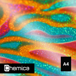 Chemica - Metallic - Vagues Arc-en-ciel (Rainbow Waves) - 30 x 20 cm