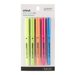 Cricut - Sublimation - 5 Stylos Infusible Ink - Néons - 1 mm