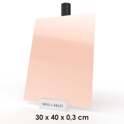 Plaque acrylique MissKraft - Pastel Vieux Rose