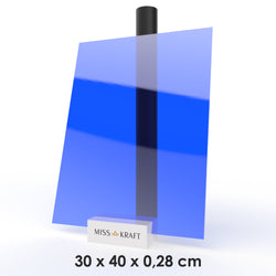 Plaque acrylique MissKraft - Transparent Bleu Foncé