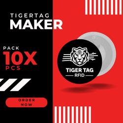 TigerTag Maker 10 pcs ( Créez vos propres étiquettes RFID pour l'impression 3D )