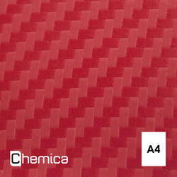 Chemica - Carbon - Rouge (Red) - Feuille 30 cm x 20 cm