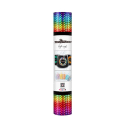 Vinyle adhesif 30 cm x 1.5 m Holo Rainbow Pattern Adhesive Vinyl - Rainbow Diamond - TeckwrapCraft