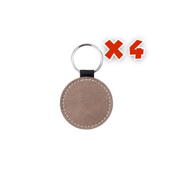 Craft Express -  4 Porte-clés Ronds pour sublimation - Gris