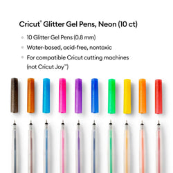 Stylos Gel à Paillettes Arc-en-ciel - 0,8 mm