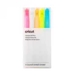 Cricut - Stylos Gel Opaque - 1 mm - 5 pièces