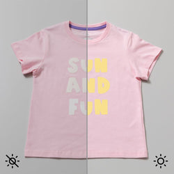 T-shirt Cricut - Flex Thermocollant UV Blanc/Jaune