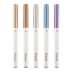 Cricut - Kit de 5 Stylos à Pointe Medium - Metallique
