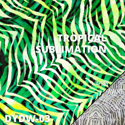 feuille motif tropical jungle sublimation infusilble ink atome3d 30x30 cm