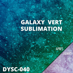 subliamtion galaxy vert infusible ink atome3d 30x30 cm