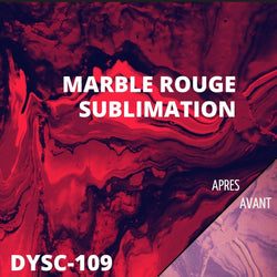 sublimation infusible ink marble effet rouge atome3d feuille 30x30 cm