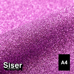 Siser - Glitter Flex - Feuille A4 Thermocollant - (G0080) Lavande Pailleté - 20 x 30 cm