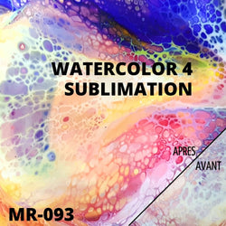 feuille sublimation infusible ink 30x30 cm watercolor 4 atome3d