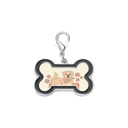 MissKraft - Sublimation - Porte-clefs Os - Noir - 30 x 45 mm Sublimé