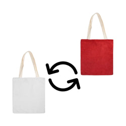 MissKraft - Sublimation - Sac en Peluche - 34 x 37 cm - Rouge