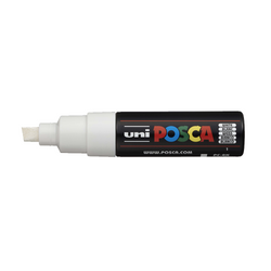 POSCA - Marqueur Pointe Biseautée Large - Blanc