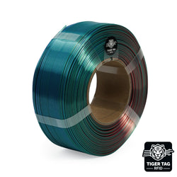 R3D - Tri-Silk color - Rouge/Vert/Bleu (Red/Green/Blue) - 1,75 mm - 1 kg - Refill avec RFID TigerTag