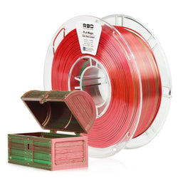 R3D - PLA Magic Silk - Rouge & vert (red-green) - 1,75 mm - 1 kg