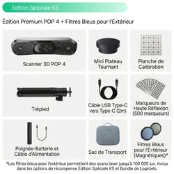 Revopoint - POP 4 Premium Edition + Outdoor Blue Filters (KS Special Edition)
