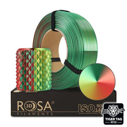 Rosa3D - PLA Magic Silk - Noël (Xmas) - 1,75 mm - 1 kg Refill avec RFID Tiger Tag