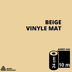 AVERY 500 - Vinyle Adhésif - Beige Mat - 24 cm x 10 m