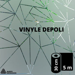 AVERY 500 - Vinyle Adhésif - Transparent - Dépoli - 30 cm x 5 m