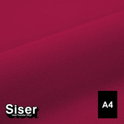 Siser - Flock - Feuille A4 Thermocollant - (S0008) Rose Fuchsia Velours - 20 x 30 cm