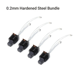 Snapmaker - U1 - Tête d'Extrusion Buse 0,2 mm Acier trempé (Hardened Steel Hot End Bundle) - 4 pcs