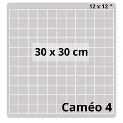 taille tapis quadrillé en 30 x 30 cm pour machine de découpe atome3d