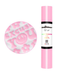 TeckWrapCraft - Puff HTV - Thermocollant - Rose Barbie - 1,5 m