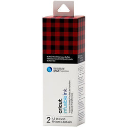 Cricut - 2 Feuilles de Transfert avec Motifs Infusible Ink - Buffalo Check - (11,4x30,5cm)