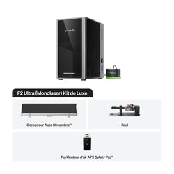 xTool - F2 Ultra - Laser MOPA 60W - Autonome - Kit de Luxe